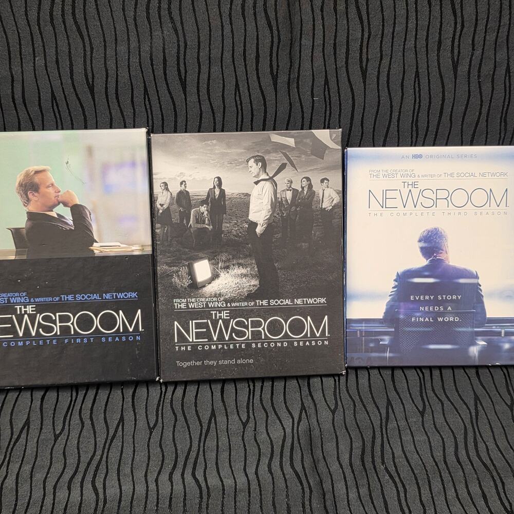 HBO The Newsroom: The Complete Series Season's 1, 2 & 3 DVDs